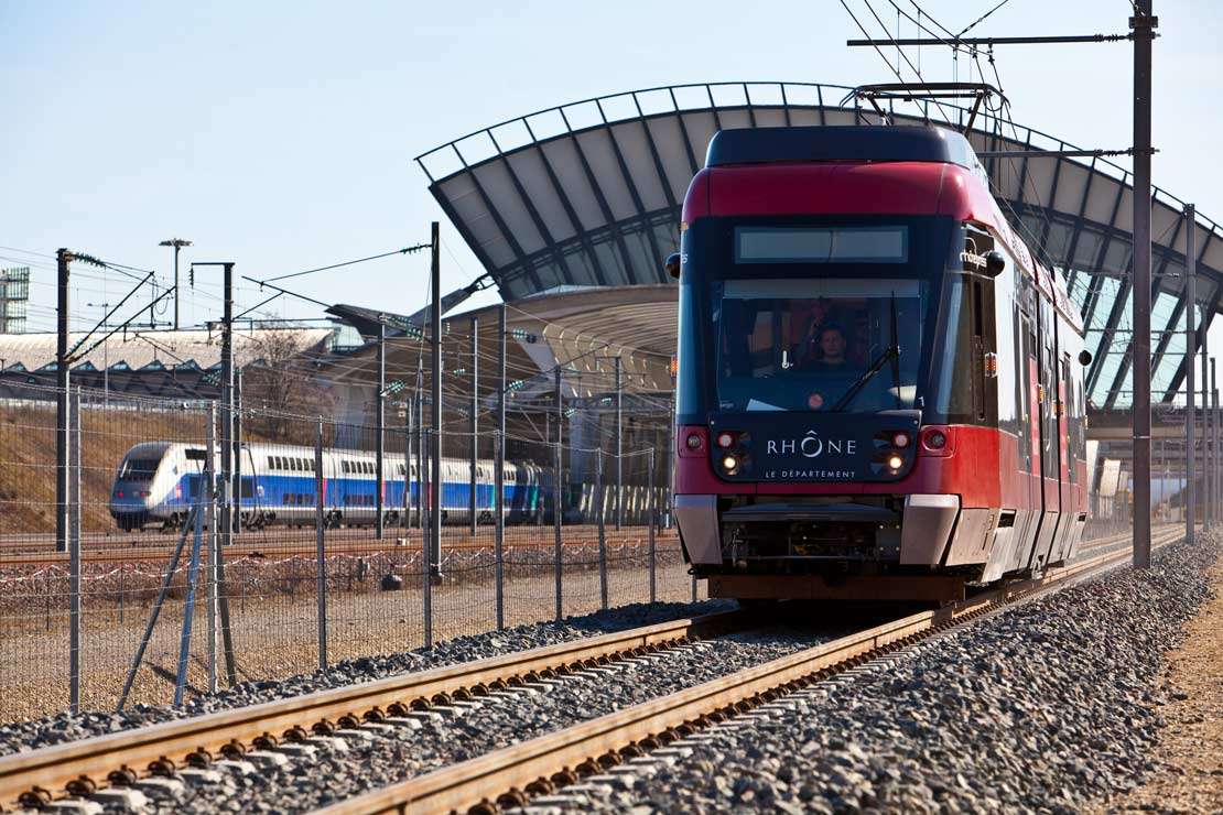 Navette Rhônexpress de l'aéroport